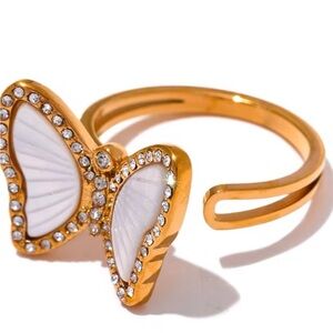 Stainless steel butterfly adjustable ring